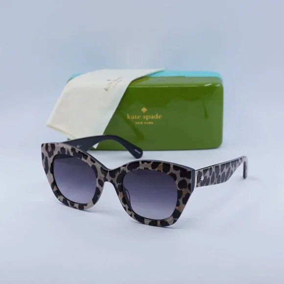 🕶️ New Kate Spade JALENA/S 07RM 9O Sunglasses - Panter Frame, Grey Lenses
